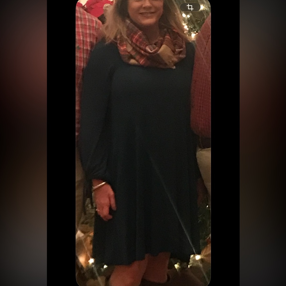 Karen Kane Hunter Green Long Sleeve Dress